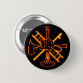 FIREFIGHTERS CREST RONDE BUTTON 5,7 CM (Voorkant /achterkant)
