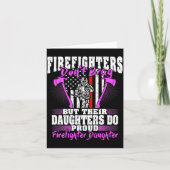 Firefighters Don't Brag - Proud Firefighter Daught Kaart (Voorkant)