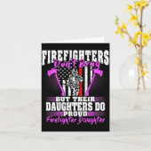 Firefighters Don't Brag - Proud Firefighter Daught Kaart (Gele Bloem)