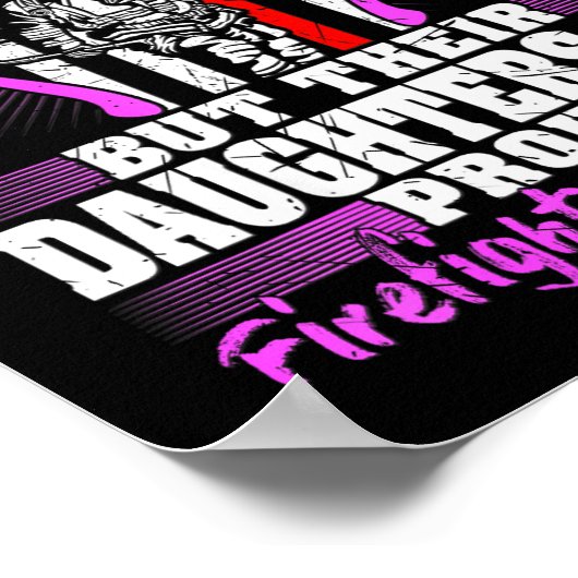 Firefighters Don't Brag - Proud Firefighter Daught Poster (Hoek)