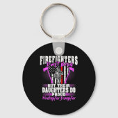 Firefighters Don't Brag - Proud Firefighter Daught Sleutelhanger (Voorkant)