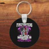 Firefighters Don't Brag - Proud Firefighter Daught Sleutelhanger (Voorkant)