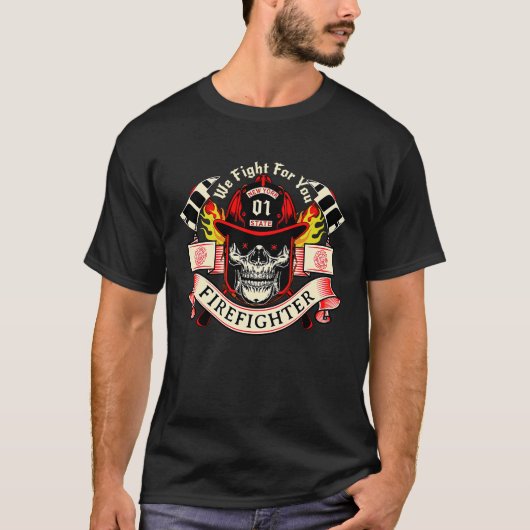 Firefighters New York Unieke T-shirt (Voorkant)