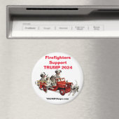 Firefighters ondersteunen TRUMP 2024 Dalmations ma Magneet (Insitu (Vaatwasser))