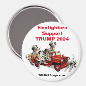 Firefighters ondersteunen TRUMP 2024 Dalmations ma Magneet (Voorkant / Achterkant)