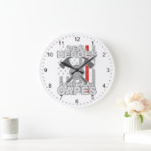 Firefighters Real Heroes Don't Wear Capes Grote Klok (Huis)