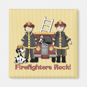 Firefighters Rock Magneet (Voorkant)