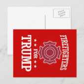 FIREFIGHTERS VOOR TRUMP BRIEFKAART (Voorkant / Achterkant)