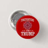FIREFIGHTERS VOOR TRUMP RONDE BUTTON 3,2 CM (Voorkant /achterkant)