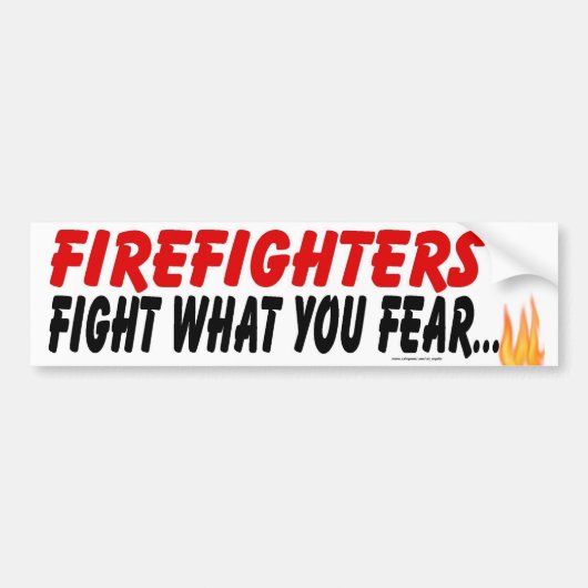 FIREFIGHTERVEILIGHEID BUMPERSTICKER (Voorkant)