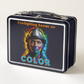 "Firefighting knows no color" Weiblich (Voorkant)