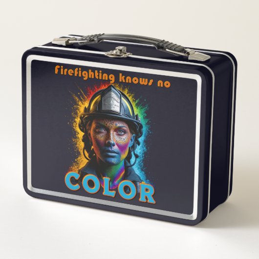 "Firefighting knows no color" Weiblich (Voorkant)