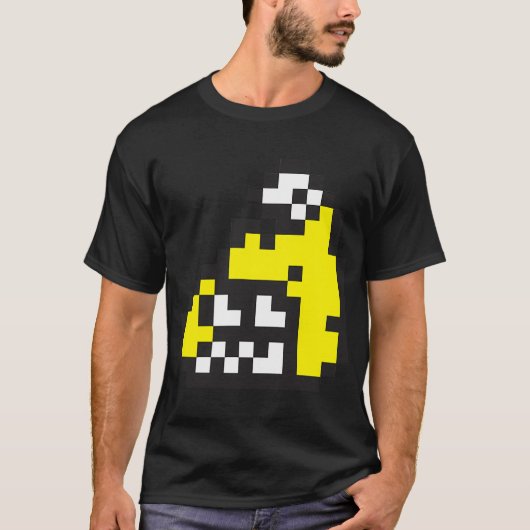 Firefin Grijs 8-Bit FishFry T-shirt (Voorkant)