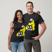 Firefin Grijs 8-Bit FishFry T-shirt (Unisex)