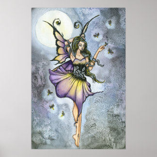 Fireflies Art Print van Ashley Thieszen