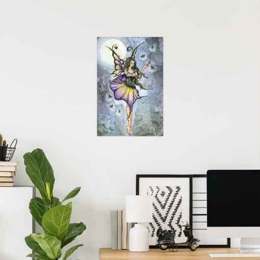 Fireflies Art Print van Ashley Thieszen (Thuiskantoor)