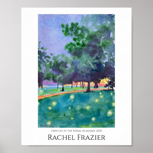 Fireflies at the Naval Academy Poster (Voorkant)