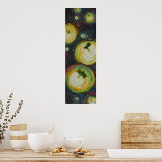 Fireflies bij Night Fine Art Poster (Keuken)