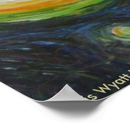 Fireflies bij Night Fine Art Poster (Hoek)