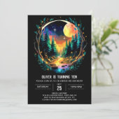 Fireflies Bossen Magic Birthday Kaart (Staand voorkant)