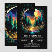 Fireflies Bossen Magic Birthday Kaart (Voorkant / Achterkant)