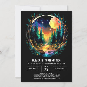 Fireflies Bossen Magic Birthday Kaart