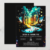 Fireflies Dance Enchanted Forest Verjaardag Kaart (Voorkant / Achterkant)
