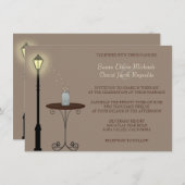 Fireflies en Mason Jar Wedding Invitation Kaart (Voorkant / Achterkant)