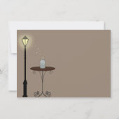 Fireflies en Mason Jar Wedding Invitation Kaart (Achterkant)