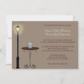 Fireflies en Mason Jar Wedding Invitation Kaart (Voorkant)