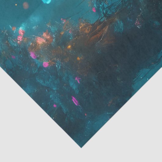 Fireflies Forest Tissue Paper Tissuepapier (Detail)