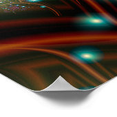 Fireflies fractal betoveren poster (Hoek)