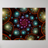 Fireflies fractal betoveren poster (Voorkant)