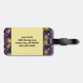 Fireflies Grafisch op Paars Bagagelabel (Achterkant horizontaal)