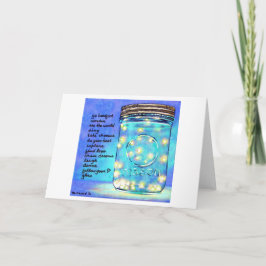 Fireflies in Wenskaart van Jar Blank ©2011 Kaart