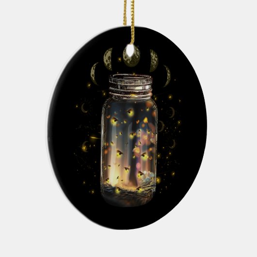 Fireflies insecten in potje Firefly Lightning Inse Keramisch Ornament (Rechts)