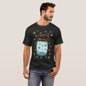 Fireflies Jar Glowworm Entomology Insect Bug T-shirt (Voorkant volledig)