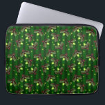 Fireflies Laptop Sleeve<br><div class="desc">A Whimsical Green With Fireflies Laptop Sleeve For Traveling</div>