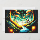Fireflies Magical Woodland Journey Baby shower Kaart (Achterkant)