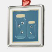 Fireflies Mason Jar Metalen Ornament (Links)