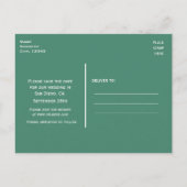 Fireflies & Mason Jar Night Save the Date Briefkaa Aankondigingskaart (Achterkant)