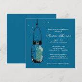 Fireflies & Mason Jar Vrijgezellenfeest Kaart (Voorkant / Achterkant)