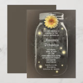 Fireflies & Mason Jar Whimsical Vrijgezellenfeest Kaart (Voorkant / Achterkant)