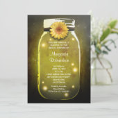 Fireflies & Mason Jar Whimsical Vrijgezellenfeest Kaart (Staand voorkant)