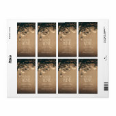 Fireflies Mason Jars Rustic Wine Etiket (Full Sheet)