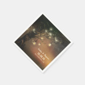 Fireflies metselaar kruiken boom bruiloft servet (Hoek)