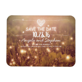 Fireflies Natuur Whimsical Save the Date Magneet