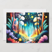 Fireflies Nighttime Adventure Baby shower Kaart (Achterkant)