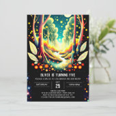 Fireflies Nighttime Avontuur Verjaardag Kaart (Staand voorkant)