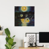 Fireflies over het Susquehanna Fine Art Poster (Thuiskantoor)